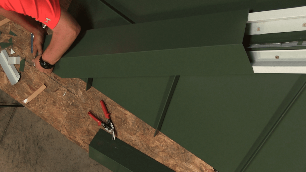 Metal Roofing Installation: Hip Detail