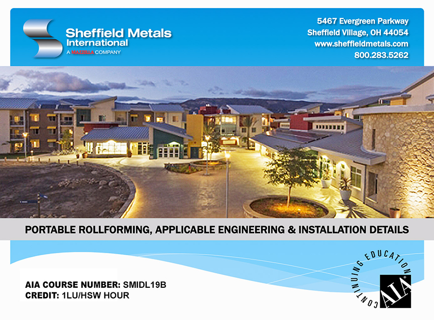 Sheffield Metals Launches New AIA Accredited Continuing Education Course: Portable Rollforming Course