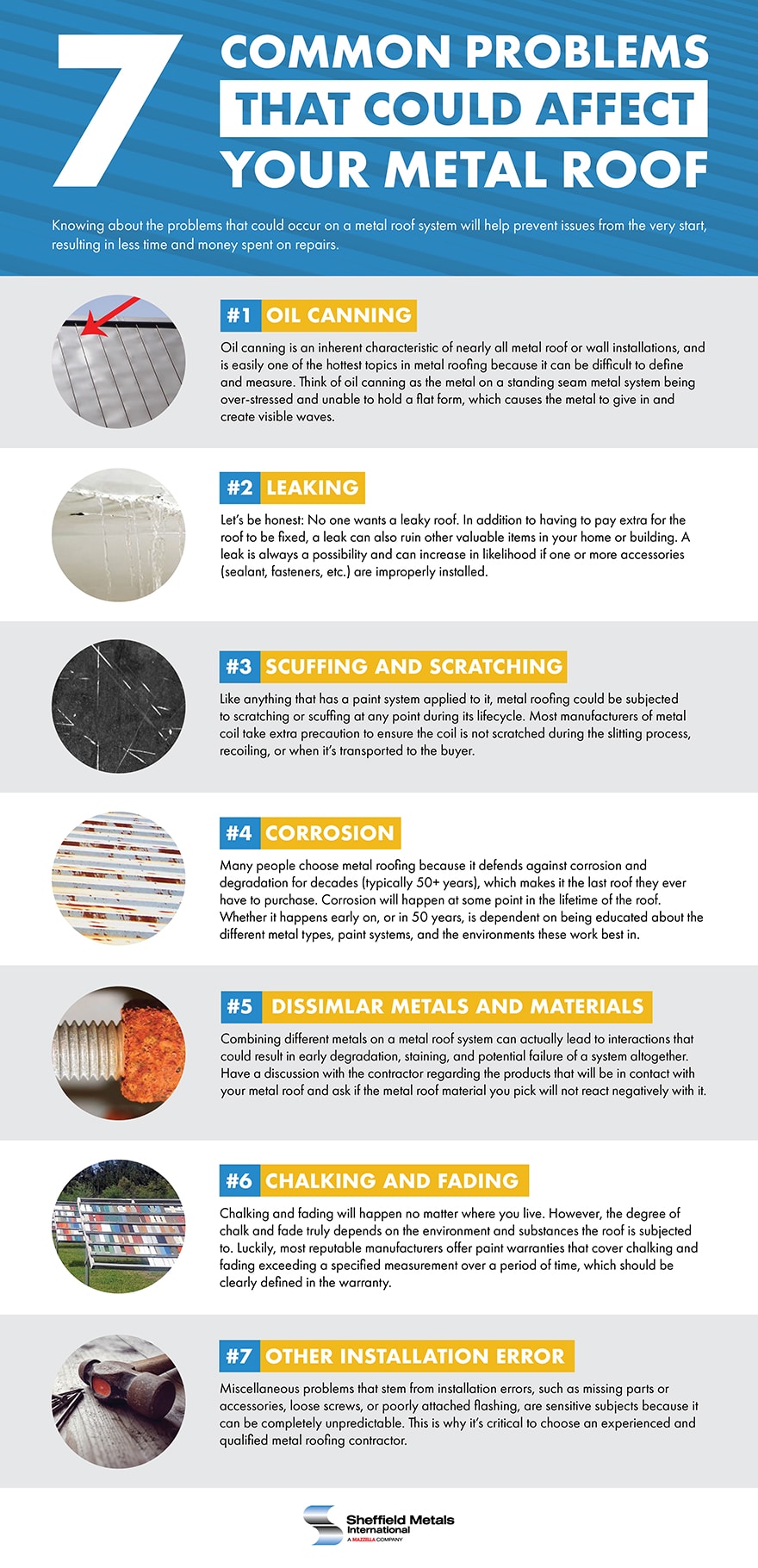 7 Common Problems That Could Affect Your Metal Roof: Infographic