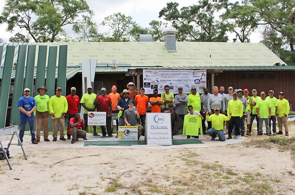 Contractors Install Donated Metal Roof at Florida Scout Reservation