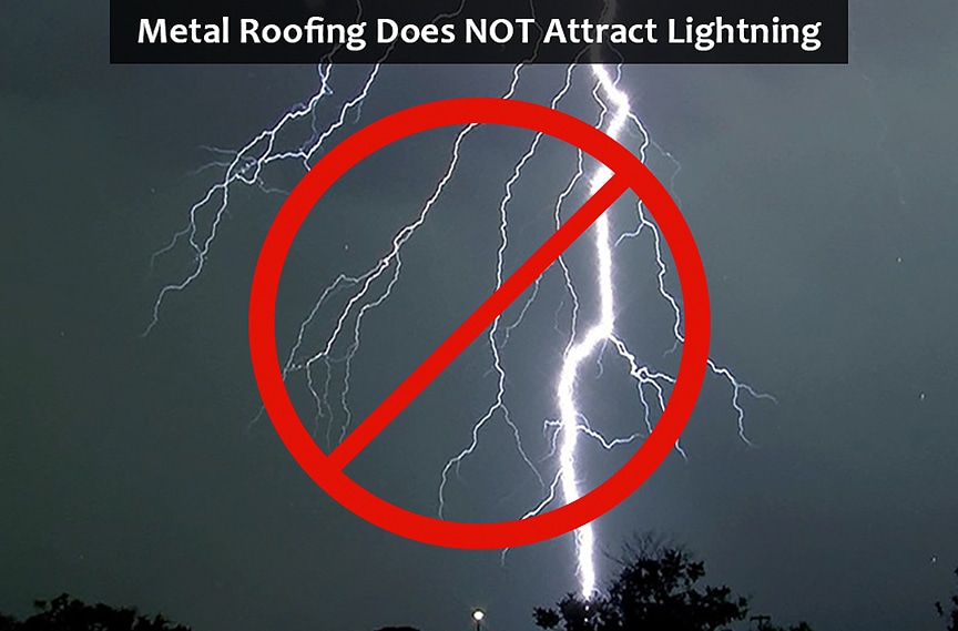 Lightning, Hail, Rust, & Denting: The Most Common Metal Roofing Myths: Lightning