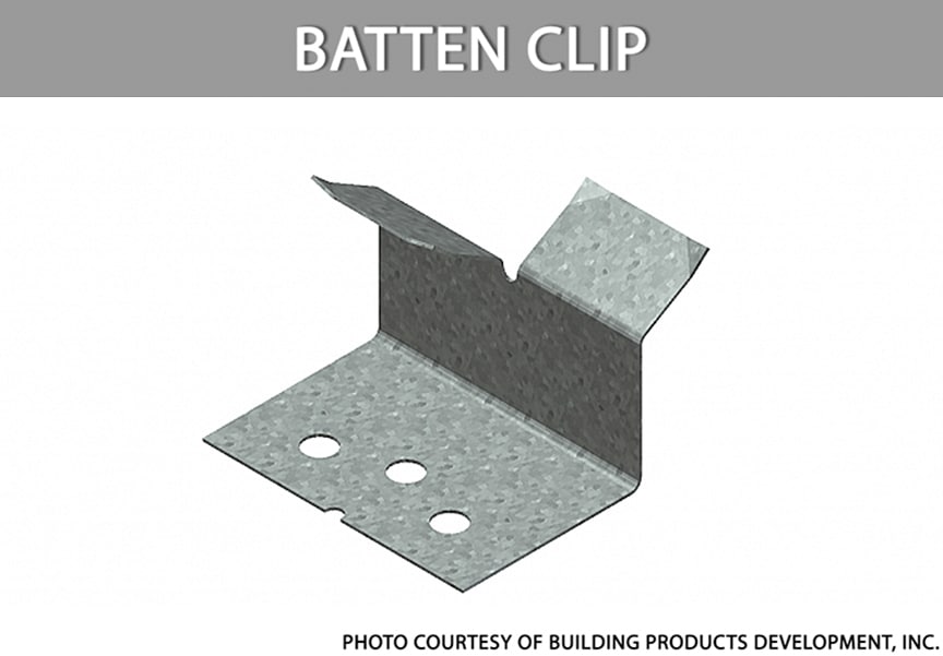 What are Metal Roofing Clips? Definitions, Types, & Comparisons: Batten Clip