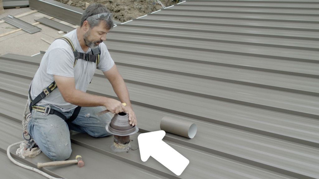 How to Install a Pipe Boot on a Standing Seam Metal Roof