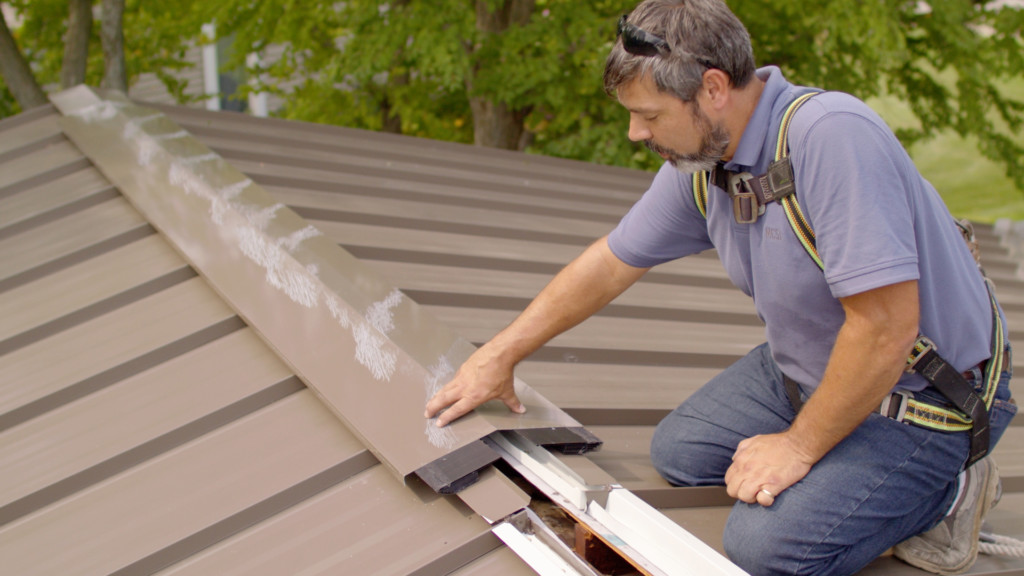 Roofscapes NW - TUESDAY TERMINOLOGY: STANDING SEAM METAL ROOFING Standing  seam metal roofing is defined as a concealed fastener metal panel system  that features vertical legs and a broad, flat area between