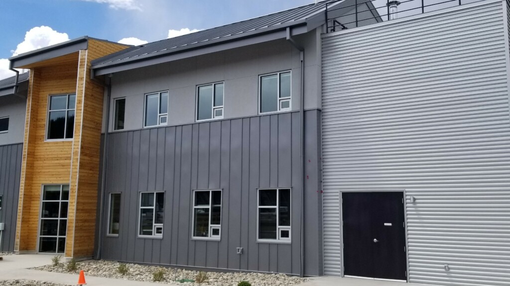 Frisco Fire House, featuring a roof and wall system in the color Charcoal Gray