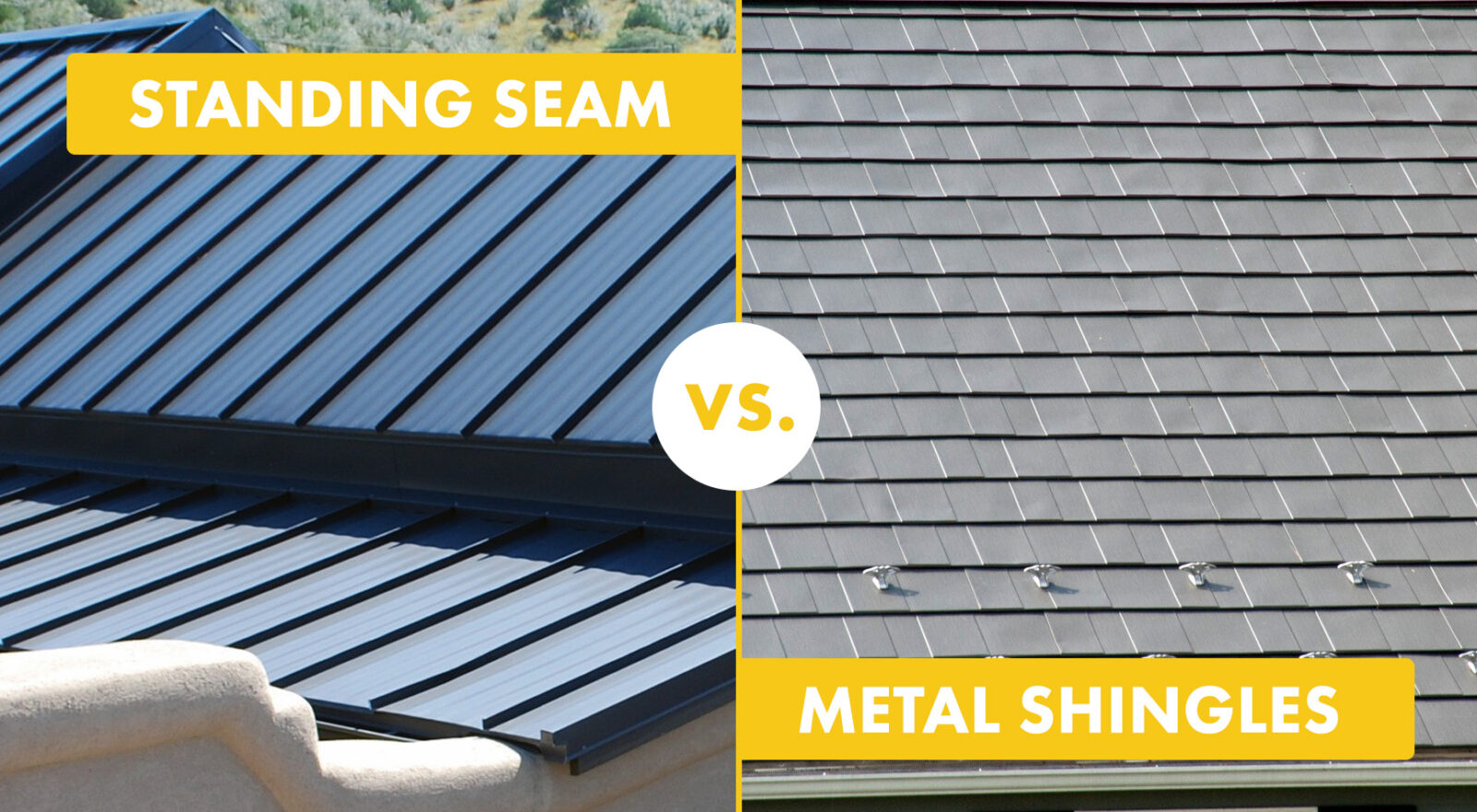 Standing Seam vs. Stamped Metal Shingle Roofs Which is Best For You?