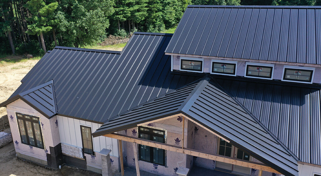 Matte Black Metal Roofing Pros Cons Project Photos Sheffield Metals   MicrosoftTeams Image 9 1024x563 