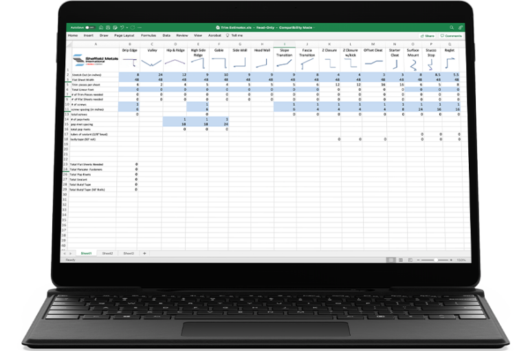 Download the Full Trim Calculator from Sheffield Metals