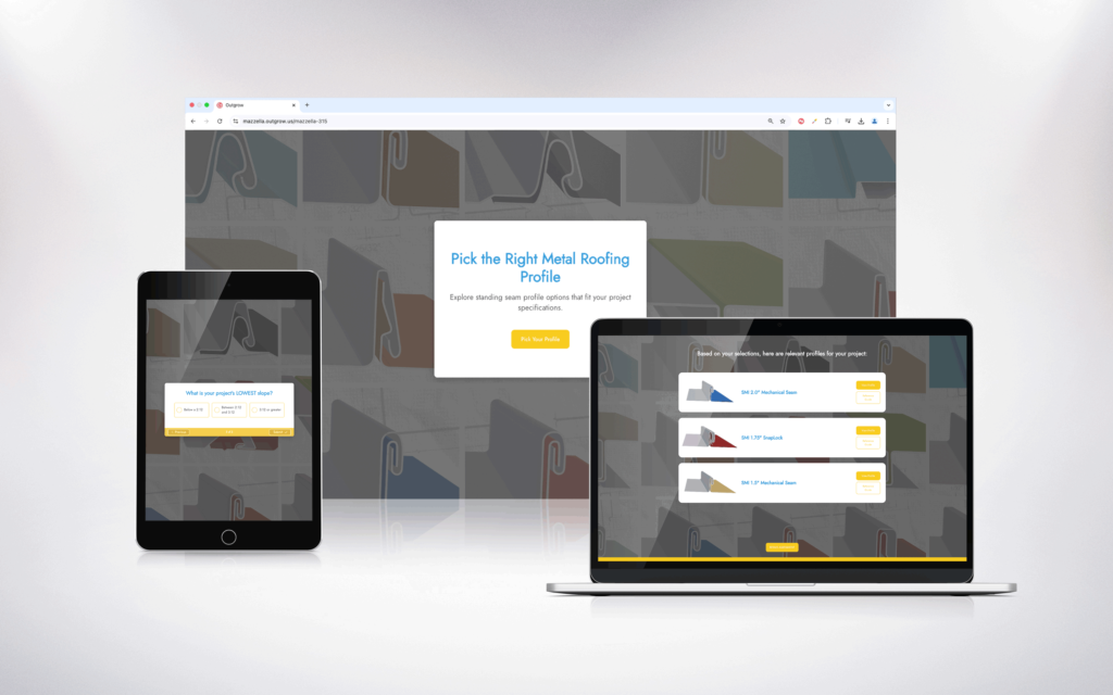 Sheffield Metals Metal Roofing Panel Profile Selection Tool