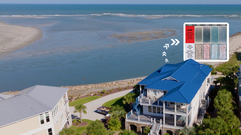 Steel Roofs on the Coast? Is ZAM® the Future of Coastal Metal Roofing?