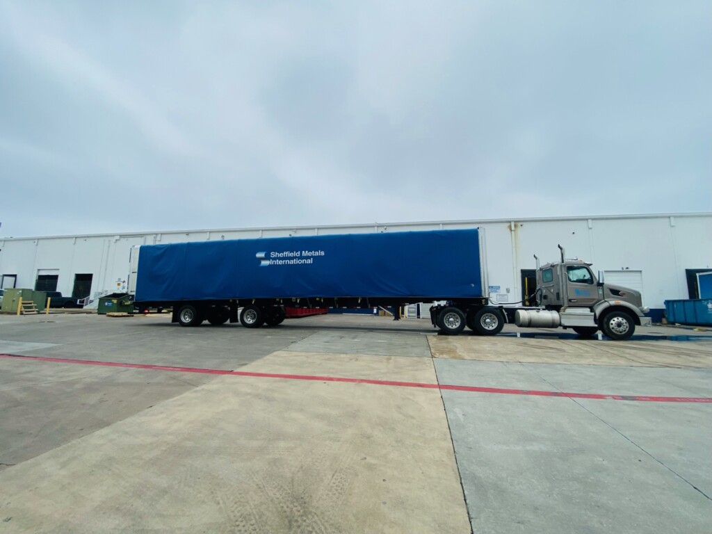 Sheffield Metals wrapped route truck at the Arlington branch 