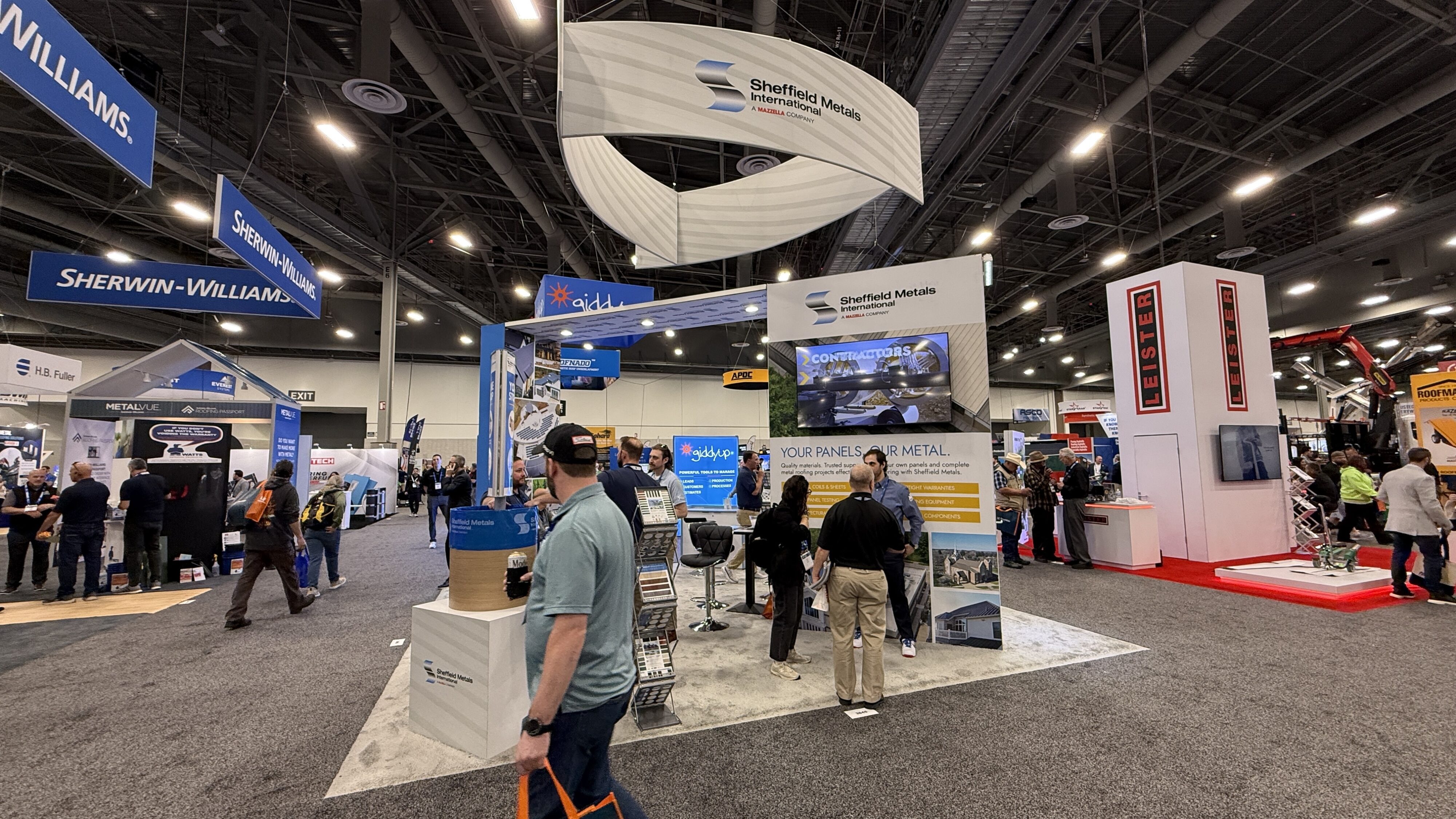 The Sheffield Metals booth at METALCON